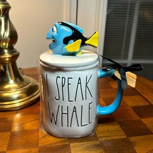 Rae Dunn coffee/tea mug with decorative topper